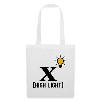 High Light (x & bulb) - Tote Bag - white - Front
