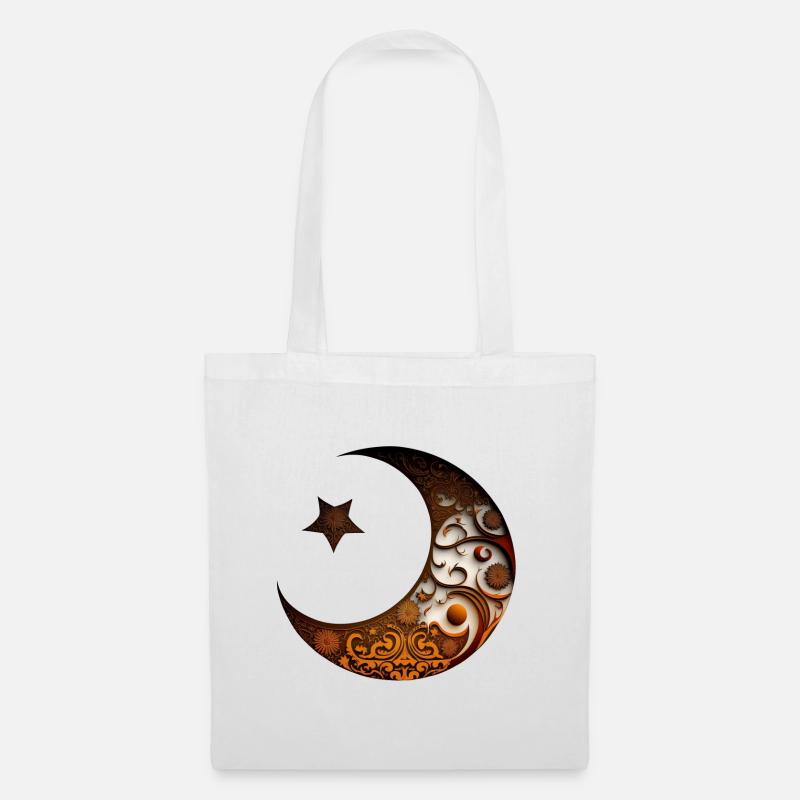 Der Halbmond des Ramadan - Stoffbeutel - Weiß
