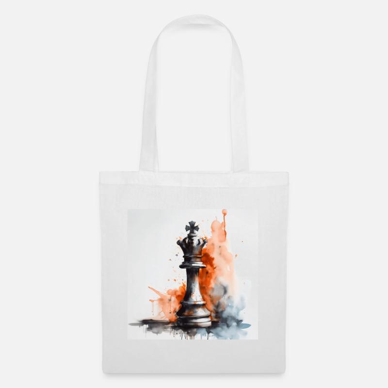 Artful Chess King - Tote Bag - white