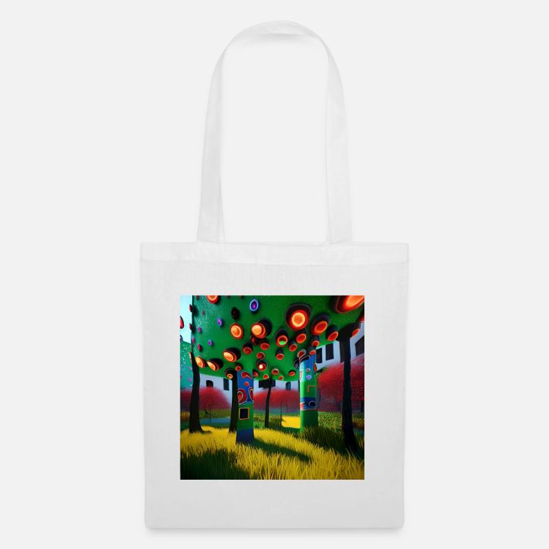 Farbenbaum - Stoffbeutel - Weiß