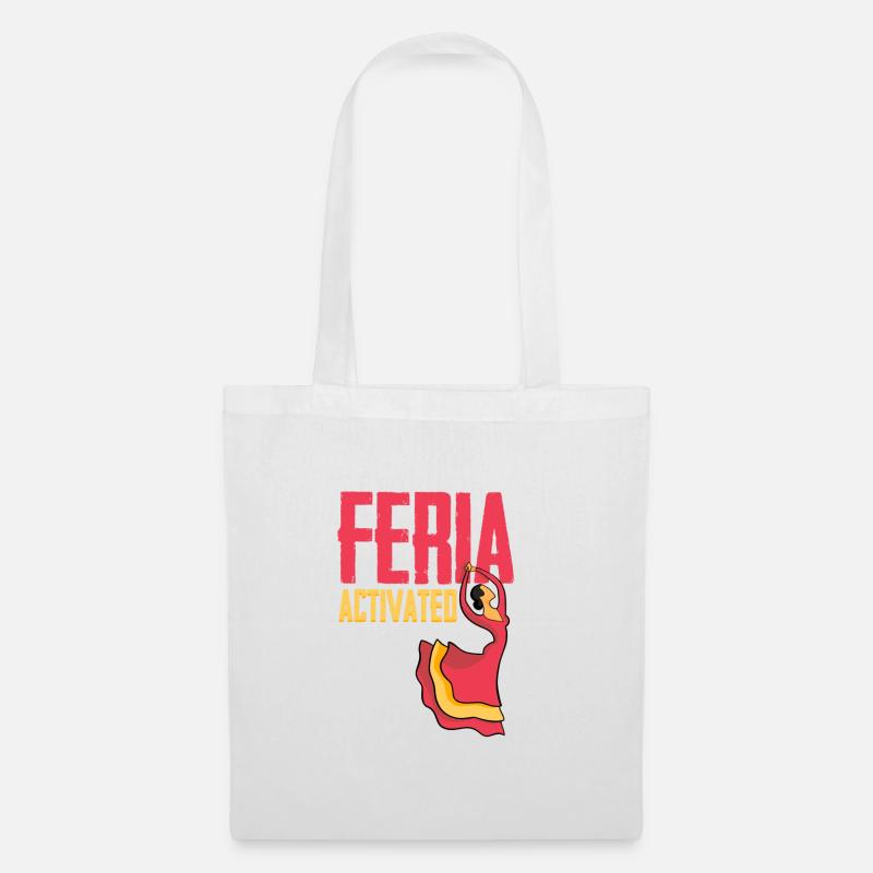 Feria activated - mode FERIA activée ON / OFF - Sac en tissu - blanc