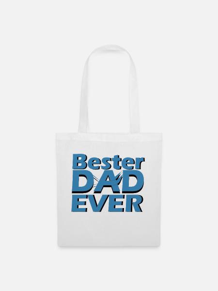 Bester dad ever - Stoffbeutel - Weiß