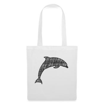 Delfin Tümmler Ozean Geschenk - Stoffbeutel - Weiß - Vorne