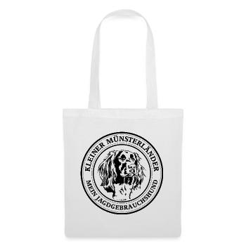 Kleiner Münsterländer Jagdgebrauchshund Jagdhund - Stoffbeutel - Weiß - Vorne