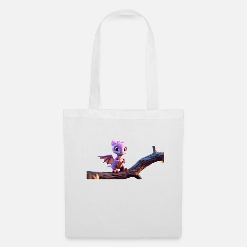 Tinysaurus - Borsa di stoffa - bianco