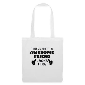 This is what an Awesome Friend Looks Like - Stoffbeutel - Weiß - Vorne