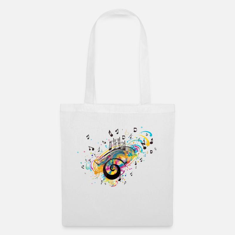 Musik-Wahnsinn - Stoffbeutel - Weiß