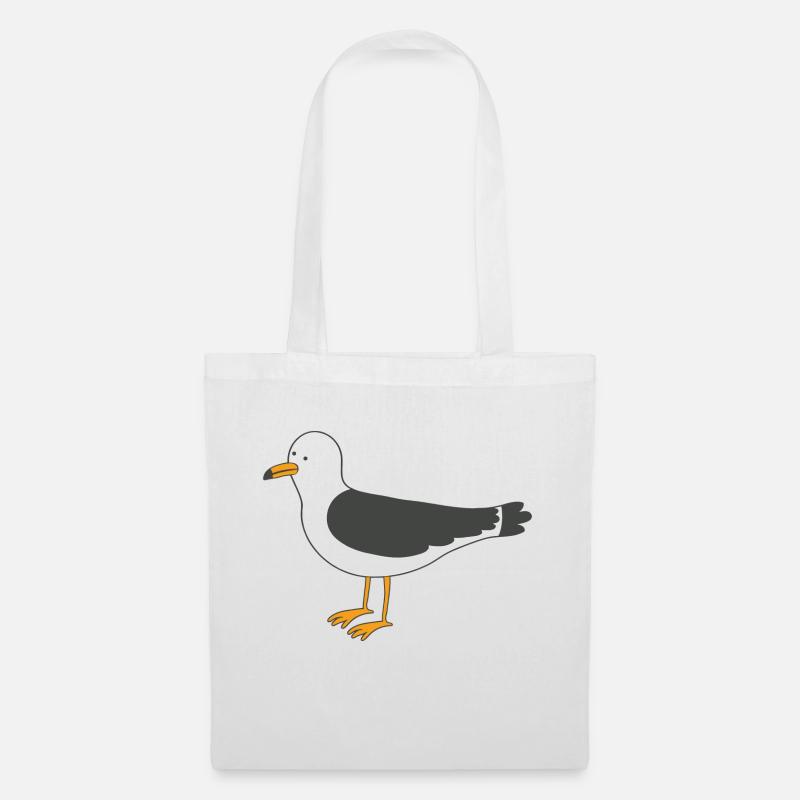 Möwe - Stoffbeutel - Weiß