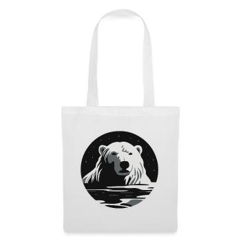 Ours blanc - Sac en tissu - blanc - Devant