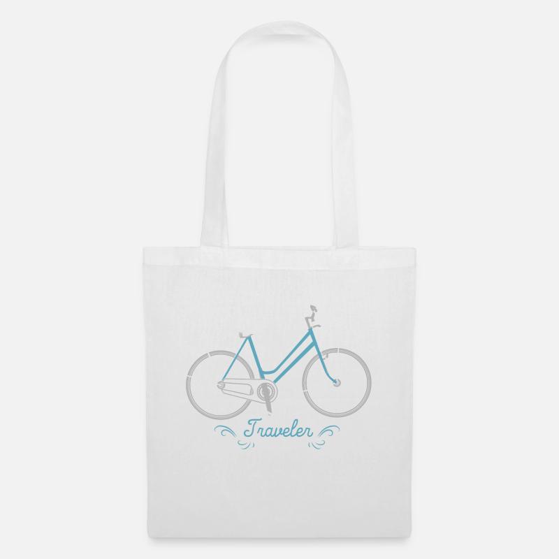 Fahrrad - Stoffbeutel - Weiß