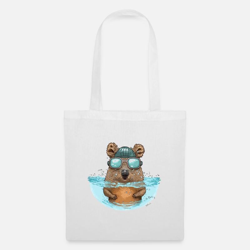 Quokka Polo - Stoffbeutel - Weiß