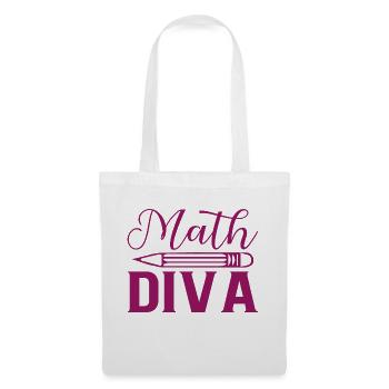 Math Diva, For all divas who love mathematics - Tote Bag - white - Front