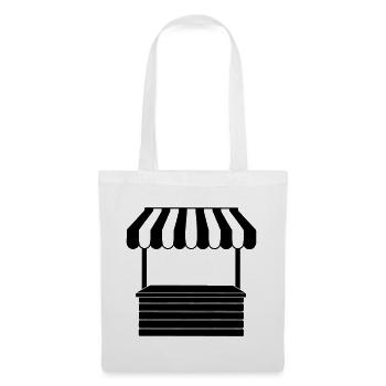 Market stall logo - Tote Bag - white - Front