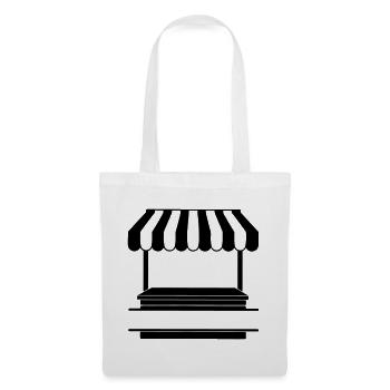 Market stall logo transparent - Tote Bag - white - Front