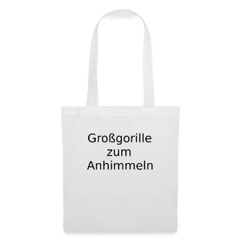 Großgorille zum Anhimmeln - Stoffbeutel - Weiß - Vorne
