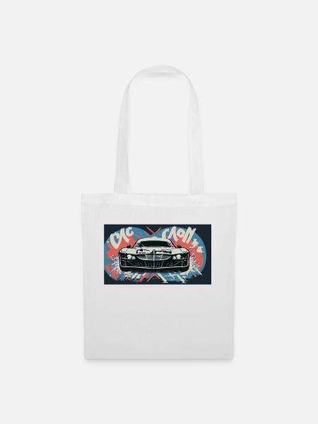 Headlights of a Racecar - Tote Bag - white
