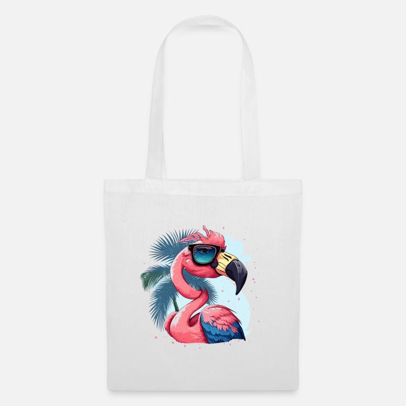 Flamingo Diva - Stoffbeutel - Weiß