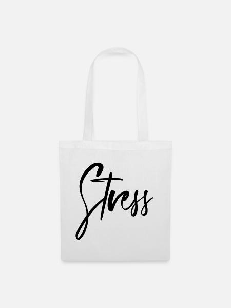 Stress - Stoffbeutel - Weiß