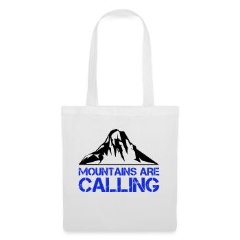 Montagnes Montagnes - Sac en tissu - blanc - Devant