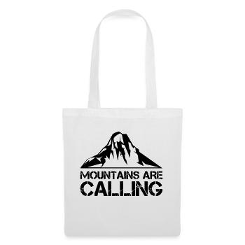 Montagnes Montagnes - Sac en tissu - blanc - Devant