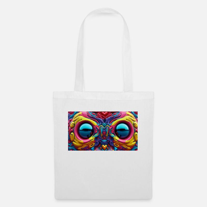 Colorful Owl - Stoffbeutel - Weiß