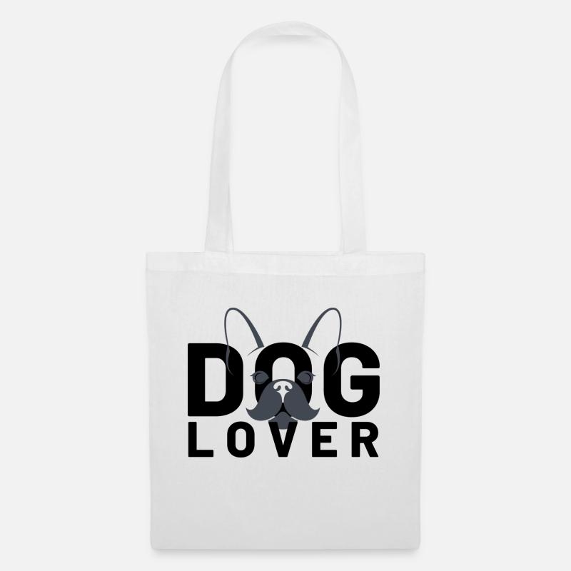 Dog Lover Hochwertige Design Vorlage - Stoffbeutel - Weiß