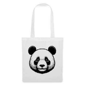 Panda - Stoffbeutel - Weiß - Vorne