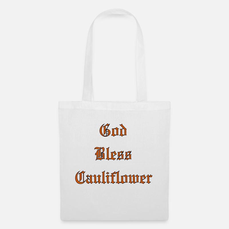 GodBlessCauliflower - Stoffbeutel - Weiß