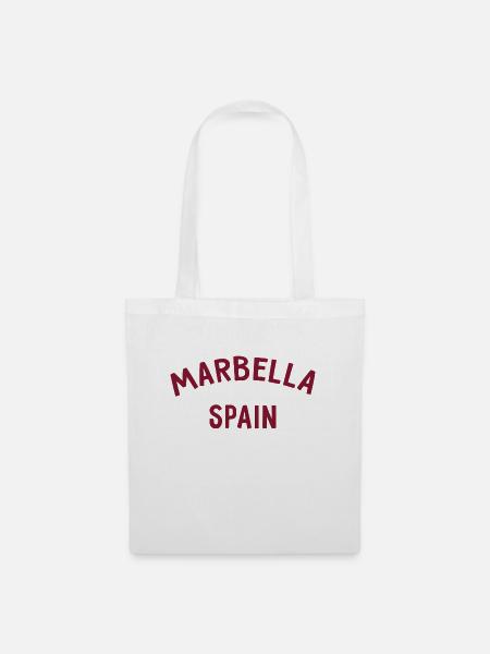 Marbella Spain Spanien Espana - Stoffbeutel - Weiß