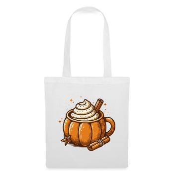 sweet pumpkin cups motif with pumpkin spice latte - Tote Bag - white - Front