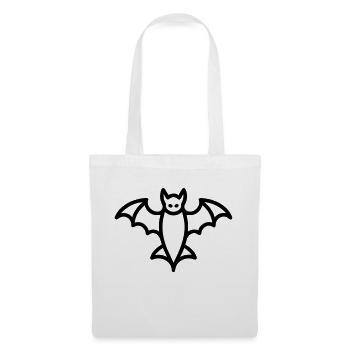 Contour de chauve-souris mystique pour Halloween - Sac en tissu - blanc - Devant