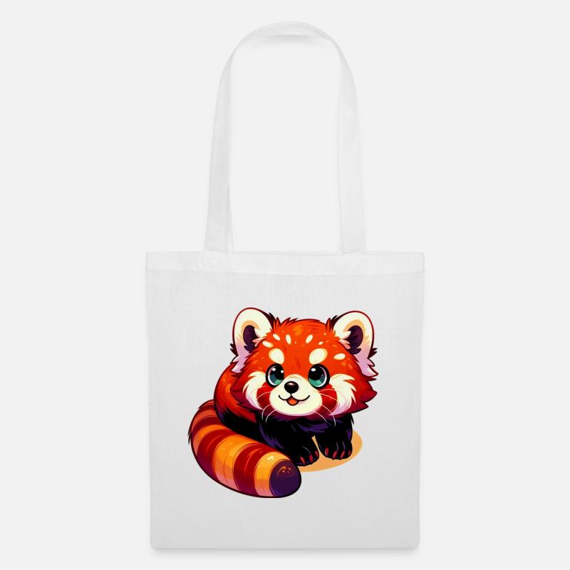 Kleiner Panda - Stoffbeutel - Weiß