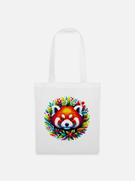 Kleiner Panda - Stoffbeutel - Weiß