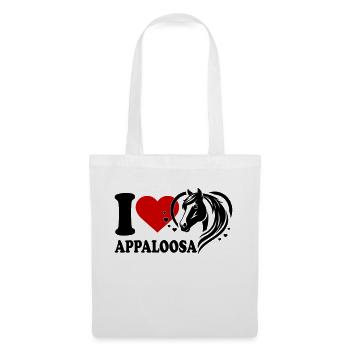 J’adore le cheval Appaloosa - Sac en tissu - blanc - Devant