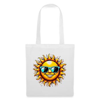 Soleil - Sac en tissu - blanc - Devant
