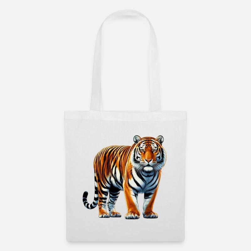 Tiger - Stoffbeutel - Weiß
