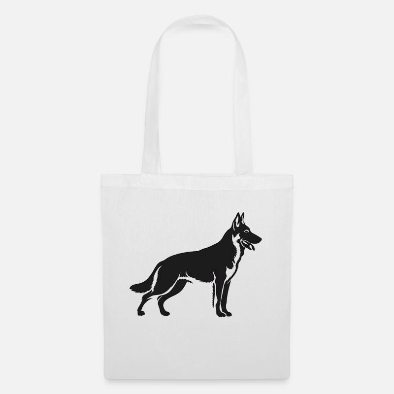 Belgischer Malinois-Schäferhund - Stoffbeutel - Weiß