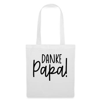 Papa Papi Vater Tochter Sohn Vatertag Männer Shirt - Stoffbeutel - Weiß - Vorne
