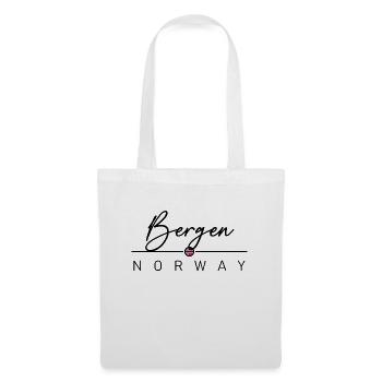 Norvège - Bergen - Norvège - Norvège - Sac en tissu - blanc - Devant