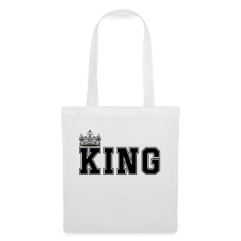 king - Stoffbeutel - Weiß - Vorne