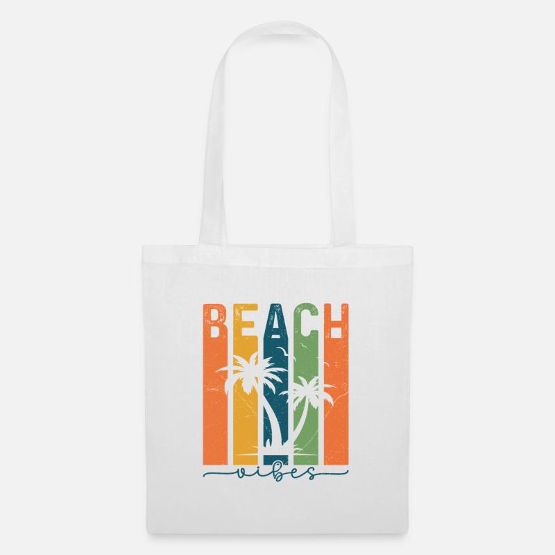 Summer Beach Vibes - Stoffbeutel - Weiß