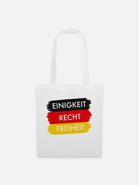 35 Jahre Einheit – Einigkeit Recht Freiheit - Stoffbeutel - Weiß