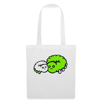2 Caterpillar Mom Dad Child Family Mother Father Cute - Tote Bag - white - Front