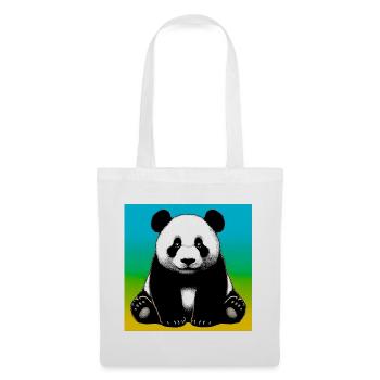Panda - Stoffbeutel - Weiß - Vorne
