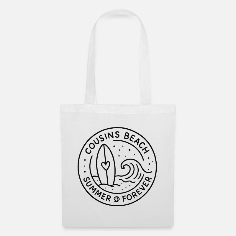 Cousins Beach – Summer Forever Badge - Stoffbeutel - Weiß