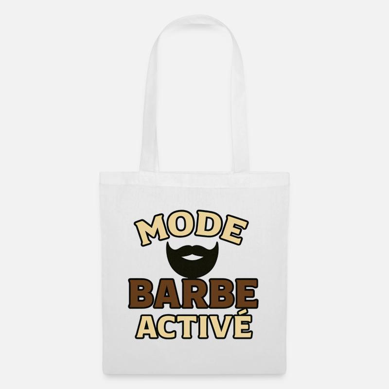 Mode Barbe Active - Sac en tissu - blanc