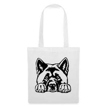 American Akita - Stoffbeutel - Weiß - Vorne