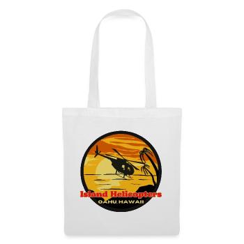 Iceland Helicopter Hawaii Sunset - Tote Bag - white - Front