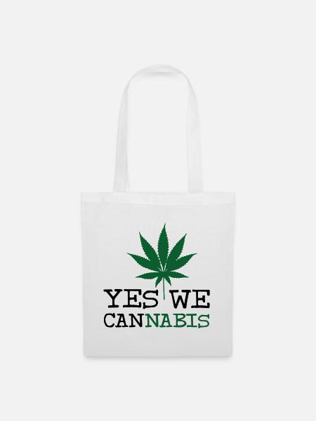 Ja, wir Cannabis - Stoffbeutel - Weiß