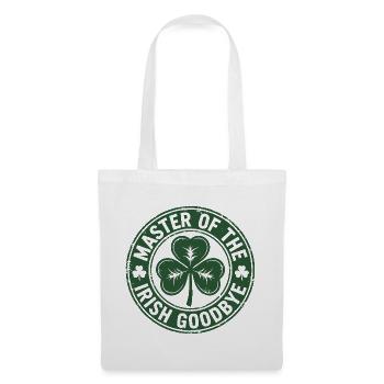 Maître du timbre vert Irish Goodbye Shamrock - Sac en tissu - blanc - Devant